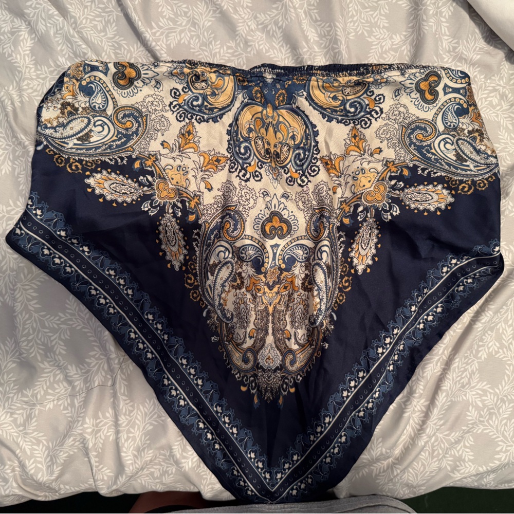 Paisley Print Women's Bandana Top